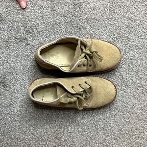 Polo Ralph Lauren Kids Tan Suede Lace Up Oxford Shoes Size 10 Toddler preppy